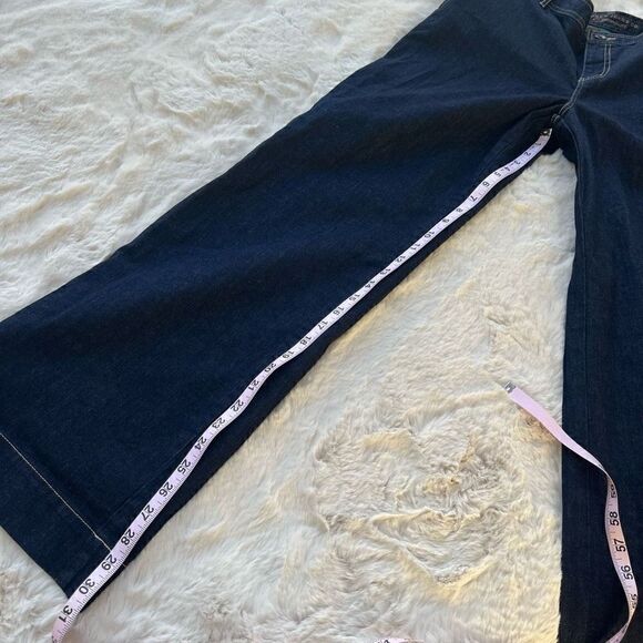 Ralph Lauren Premium Denim Wide Leg Jeans Dark Wash Women’s 8 - Picture 8 of 10